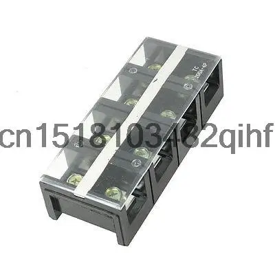

600V 200A Dual Row 4 Positions Barrier Screw Terminal Block TC-2004