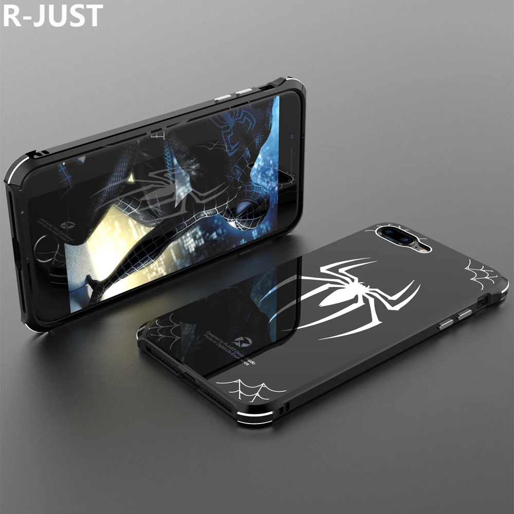 R JUST для iPhone 8 Plus чехол Роскошный милый тонкий жесткий металлический алюминиевый