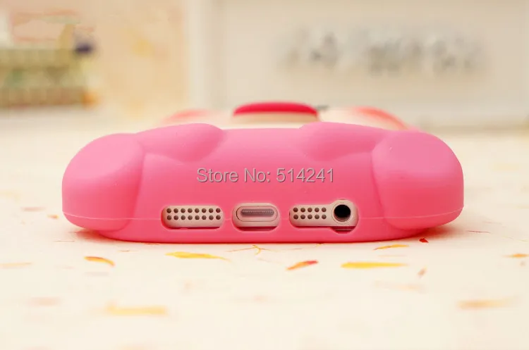 Чехол для iPhone 6 большой 3d прекрасный комикс Kobito пердеть персик эльфы чехол задняя