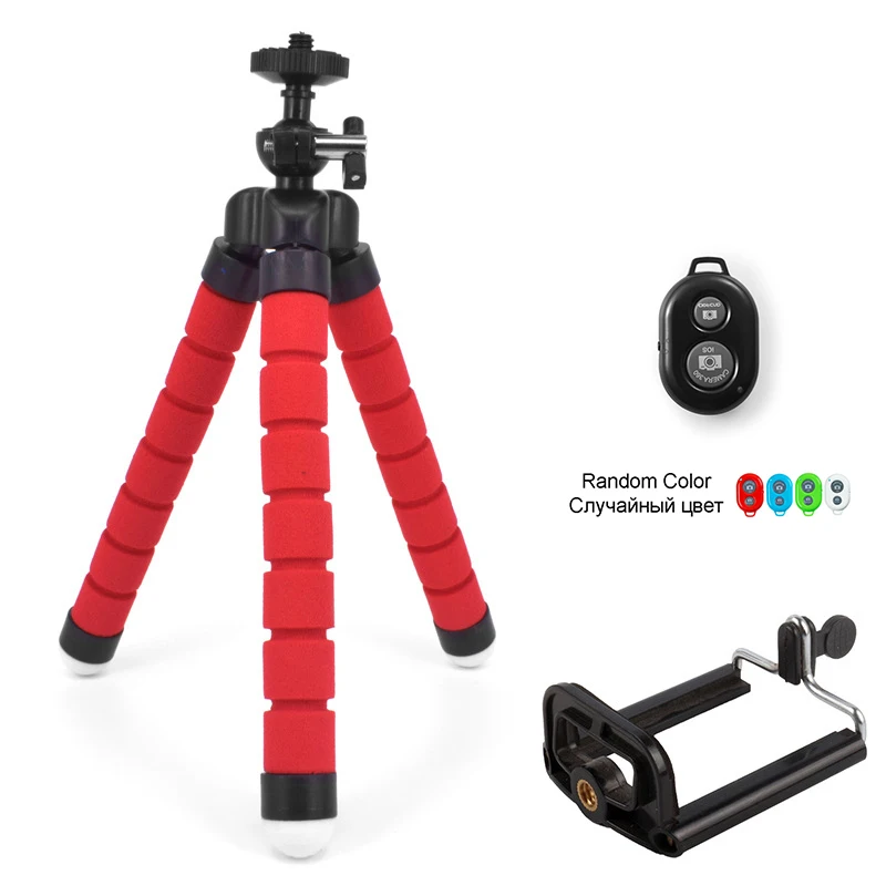 RED-Tripod-3O Гибкий мини штатив Gorillapod Octopus для iPhone, samsung, Xiaomi, huawei, zte, держатель для камеры Gopro - Цвет: RED-Tripod-3O
