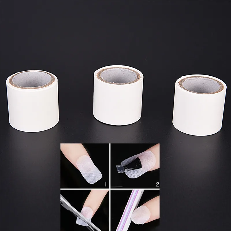1 рулон шелковой упаковки для ногтей самоклеющиеся шелковые волокна наклейки УФ