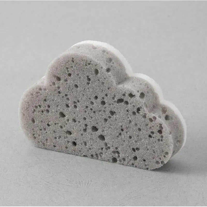1PCS GREY Облачный Форма Чистящая губка, щетка Кухня поставки сильные обеззараживающие вещества щетка для мытья посуды горшок Волшебная щетка для очистки инструментов - Цвет: 1PCS GREY