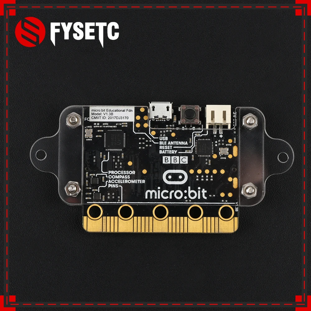 Новый прозрачный акриловый корпус типа B для BBC Micro: bit защитный чехол модуля