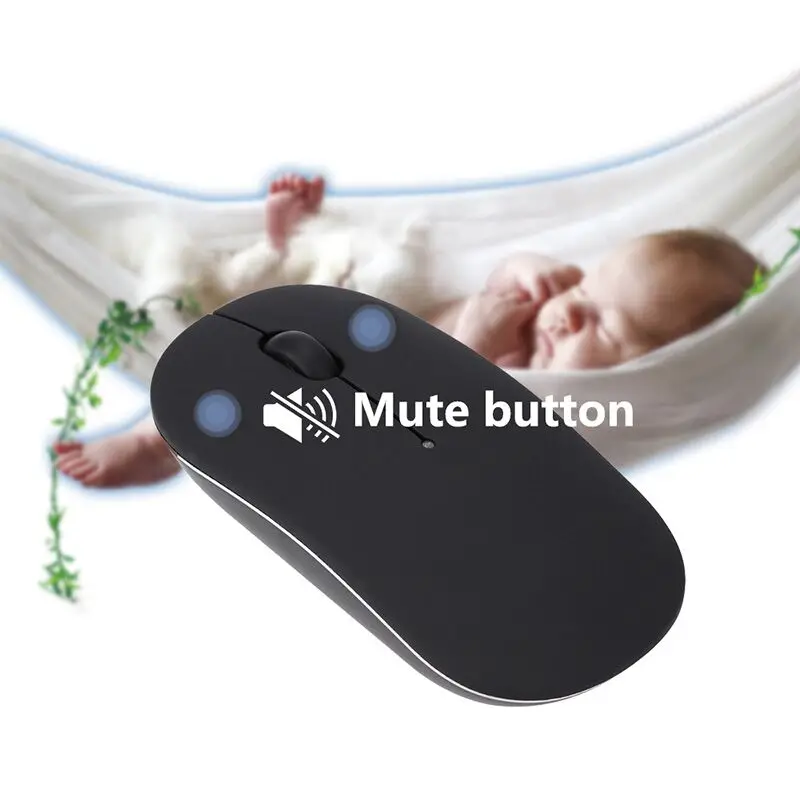 GuHO Bluetooth 4 0 Беспроводной Мышь 2 ГГц Тихая Mute двойной режим мыши 1200 Точек на дюйм