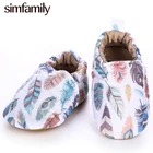 Simfamily детские мягкие ботинки для первых шагов для мальчиков и девочек, обувь для новорожденных с милыми цветами на подошве, обувь для детской кроватки