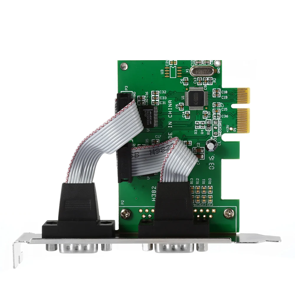 PCI-E 2 Порты и разъёмы RS232 RS-232Add на карты серийного COM для PCI Express riser Card адаптер