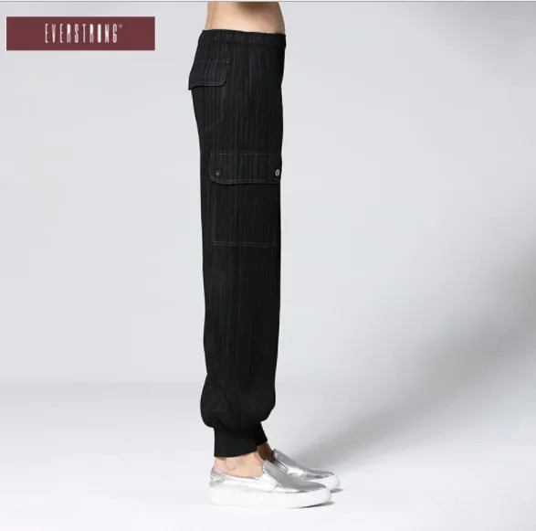 

Miyake fashion Spring and summer mid waist solid hip hop pants IN STOCK