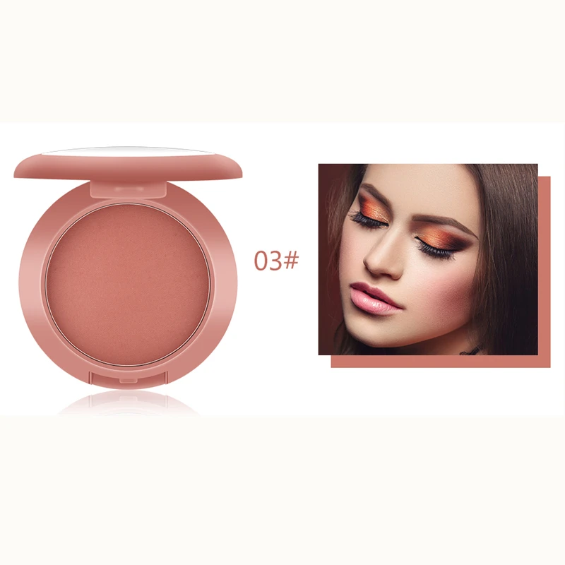 03 MISS ROSE Peach Запеченные Румяна текстура Румяна Палитра стойкая матовая Румяна для лица Контур Макияж Профессиональная Косметика для щек бронзатор - Цвет: 03