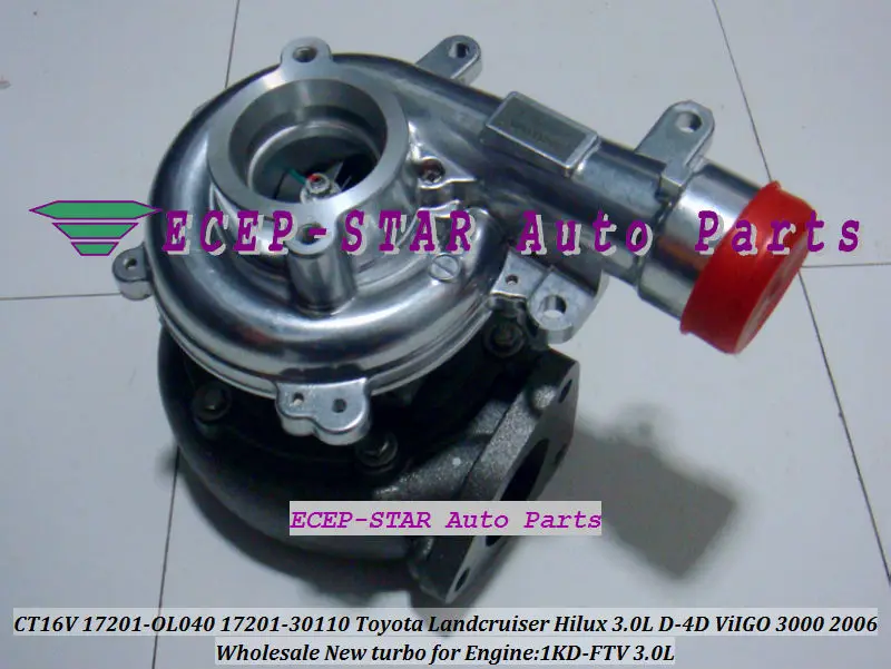 Бесплатная доставка CT16V 17201-OL040 17201-30110 турбо без привода для TOYOTA Landcruiser Hilux SW4 D4D 05-