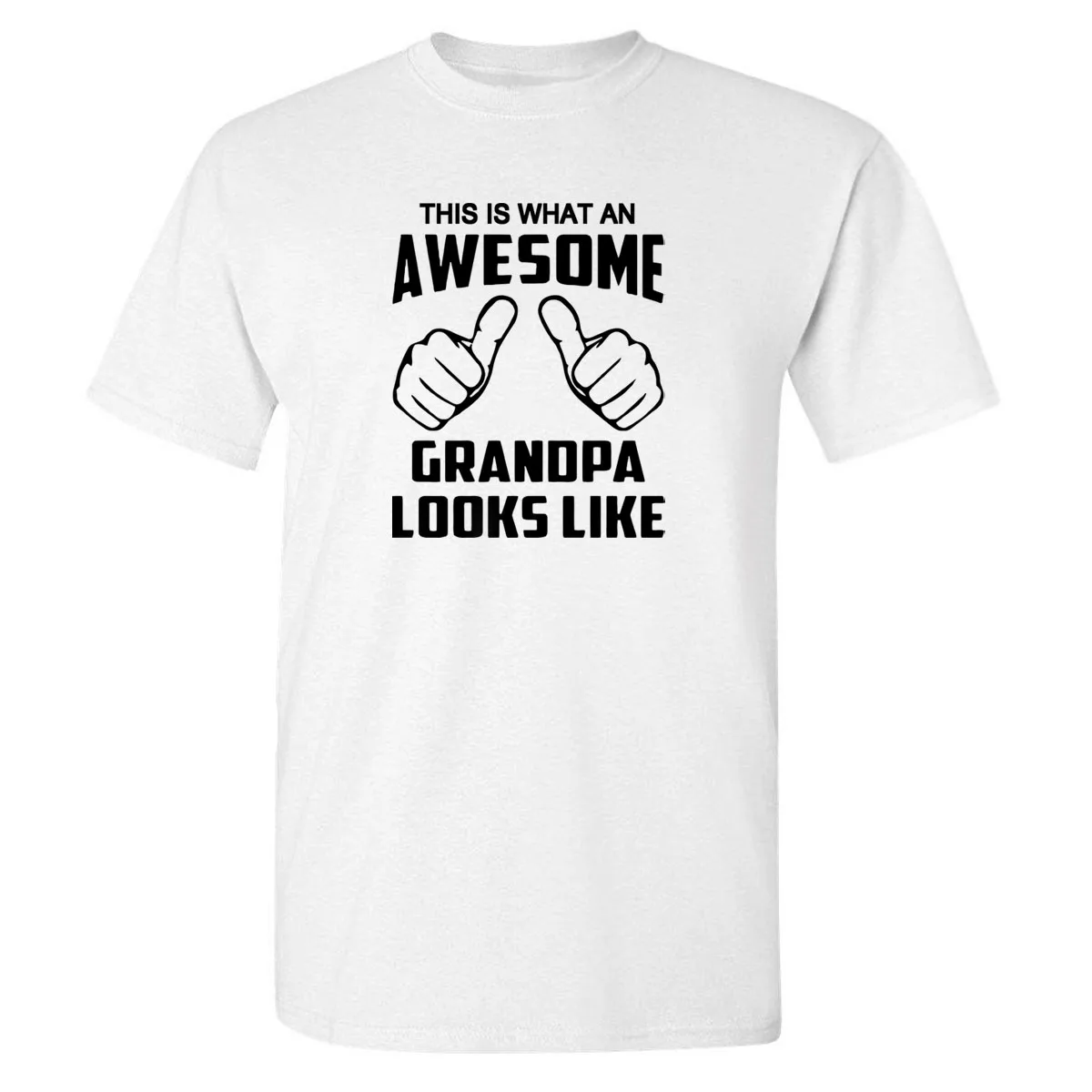 white 1 Г. Модные летние брендовые футболки с забавным принтом «This Is What A Awesome Grandpa Looks Like» Лидер продаж, мужские футболки - Цвет: white 1