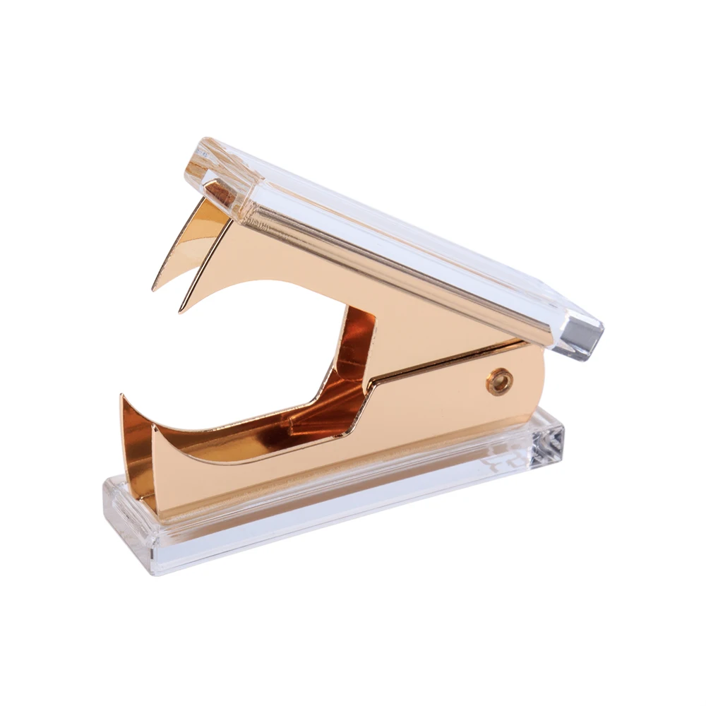 

Acrylic Gold Scissors and Staple Remover and Memo Pad Note Holder Fits 4 x 6 Inches Note Paper stationery desktop stationery