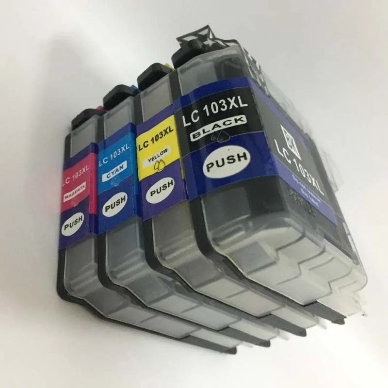 Einkshop 4 шт. LC103 LC105 LC107 для принтера Brother Ink cartridgeMFC-J4510DW MFC-J4610DW MFC-J4310DW MFC-J4410DW |