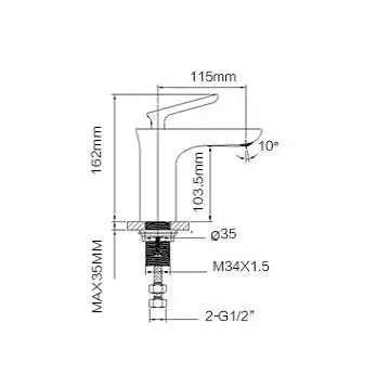

New arrival Luxury high quality gold and white finished cold and hot bathroom sink faucet basin faucet,water tap mixer