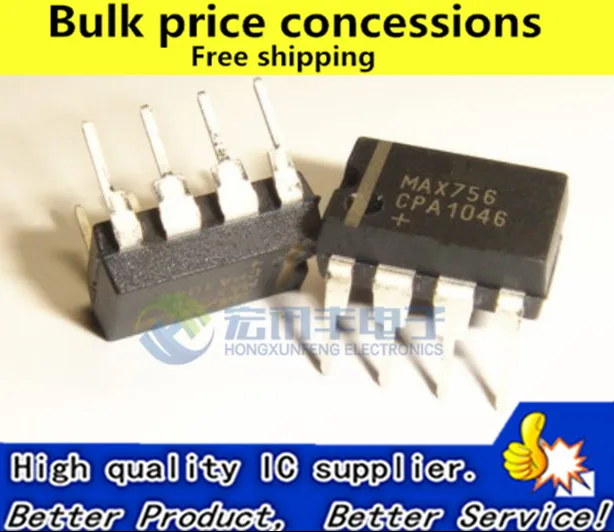 

Free shipping 2pcs MAX756EPA MAX756CPA MAX756 DIP8