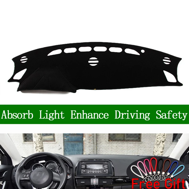 

Для mazda cx-5 CX5 2013 2014 2015 2016 приборной панели, солнцезащитный козырек, нескользящий коврик для приборной панели, коврик, ковер, автомобильные нак...