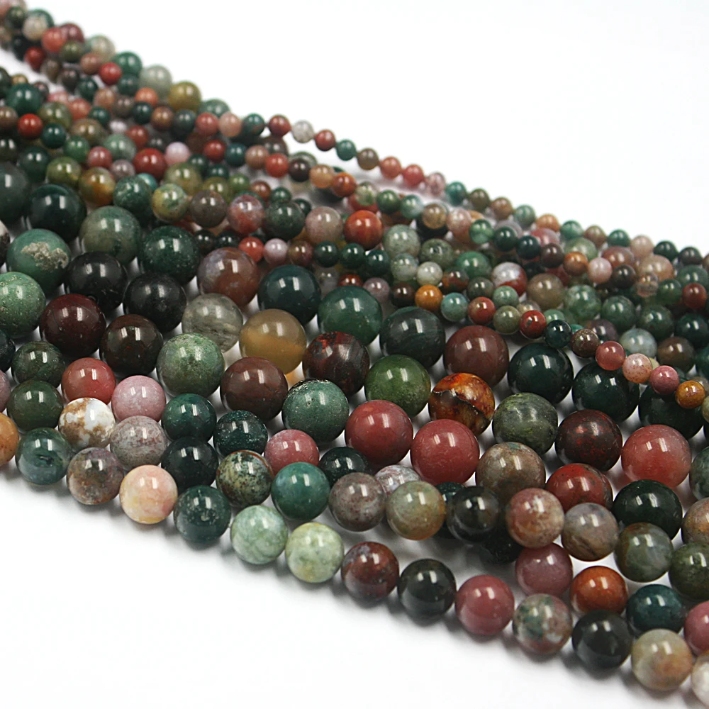 Оптовая продажа натуральных смешанных цветов гравия индийские каменные бусины