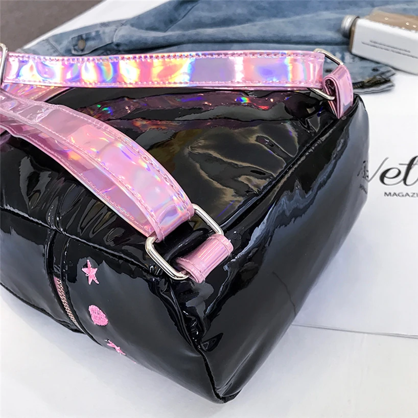 Aelicy милый кот мультфильм рюкзаки для женщин Мода Новые милые школьные сумки для девочек мода лазер личности лазерные рюкзаки водонепроницаемый