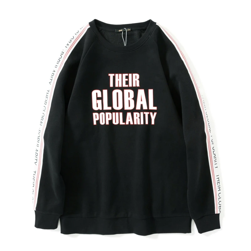 Мужская Флисовая Толстовка с принтом SEMIR пуловер в полоску сбоку рукавами