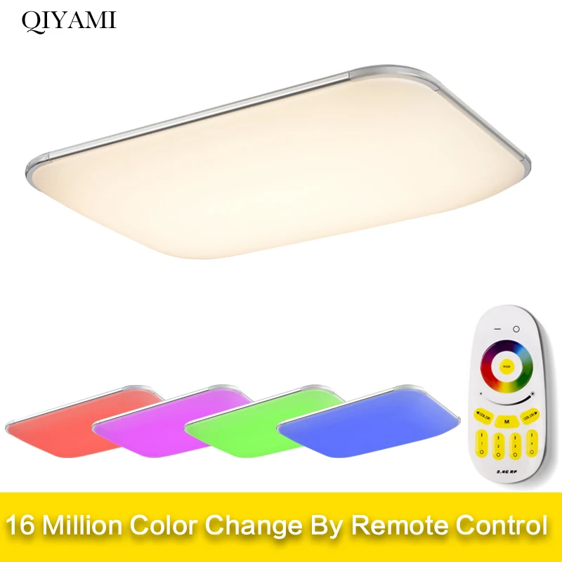 RGB светодиодные люстры для спальни гостиной внутреннего освещения