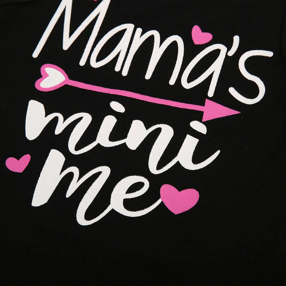 Комплект одежды для новорожденных девочек комбинезон с принтом Mama Mini me + повязка