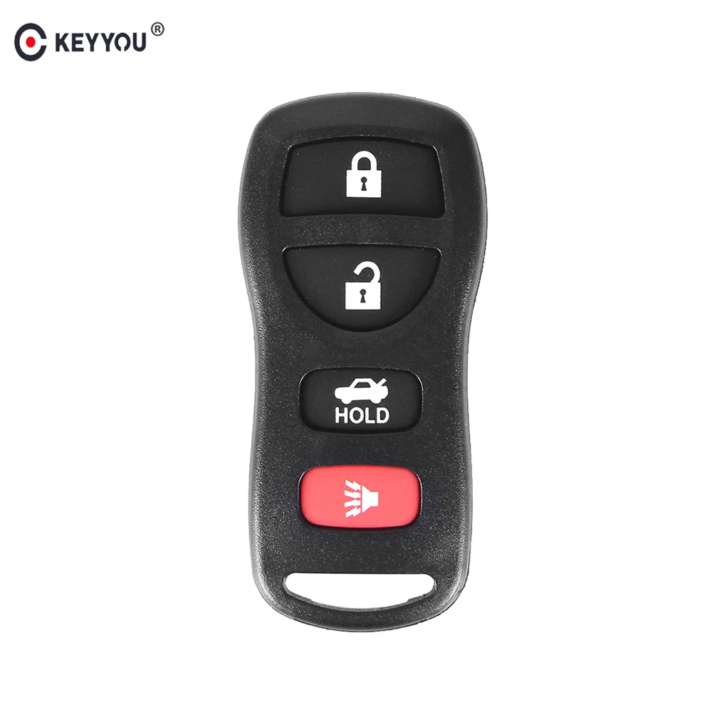 Чехол KEYYOU с 4 кнопками для Nissan Tiida LIVINA X Trail Paladin Altima Maxima 350Z искусственный чехол без