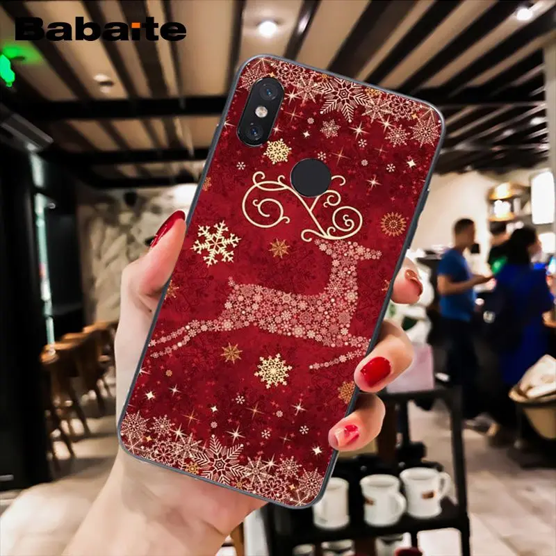A5 Babaite год Рождественский олень Санта мягкий чехол для телефона для Xiaomi MiA1 A2 lite F1 Redmi8 4X 5Plus S2 Note7 8Pro 5A 6A - Цвет: A5