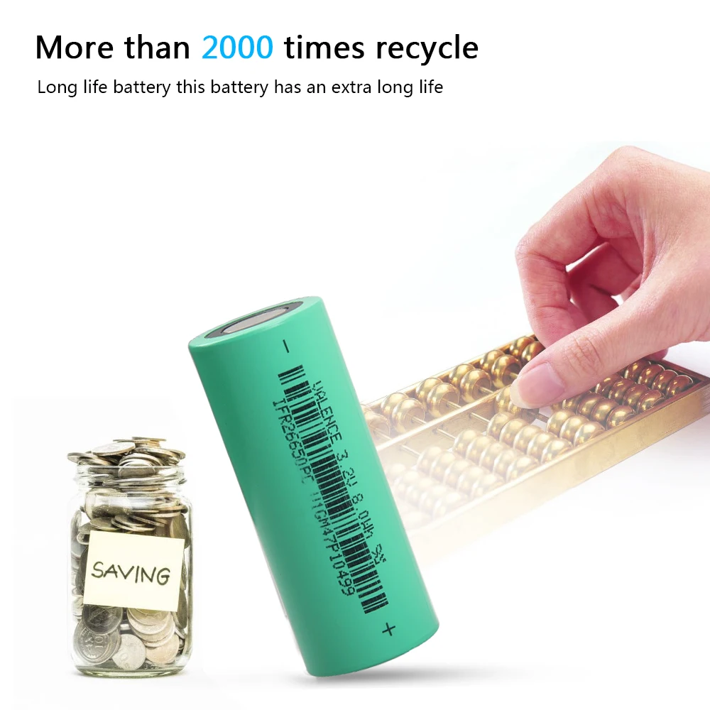 100% оригинальный 3 2 V 2500mAh 8Wh перезаряжаемый аккумулятор 26650 lifepo4 батареи для Velence