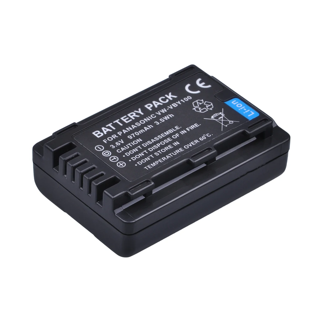 1 шт. VW-VBY100 VBY100 батарея камеры + двойное зарядное устройство USB для Panasonic HC-V201 HC-V110