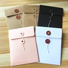 50 шт., бумажные пакеты в форме конверта для ювелирных изделий