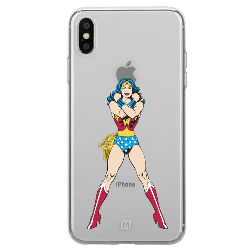 Чехол для Телефона DC comic TV wonder woman прозрачный чехол iPhone 11Pro XS Max 7 5 5s SE 6 7Plus XR мягкий