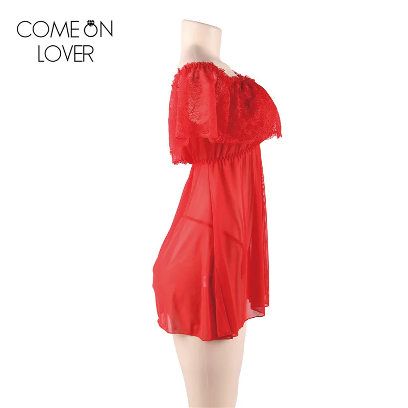 Comeonlover красное свадебное романтическое сексуальное нижнее белье Горячая babydoll