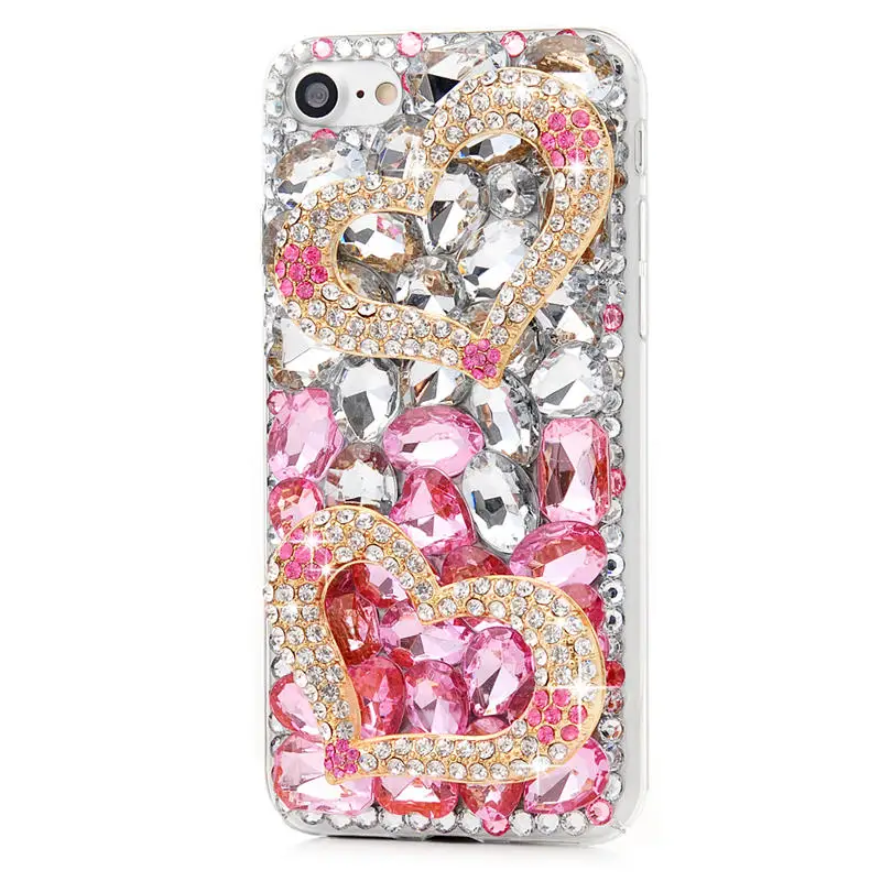 3D Алмазный чехол для iPhone 6 S 7 Plus блестящие туфли с украшением в виде кристаллов со