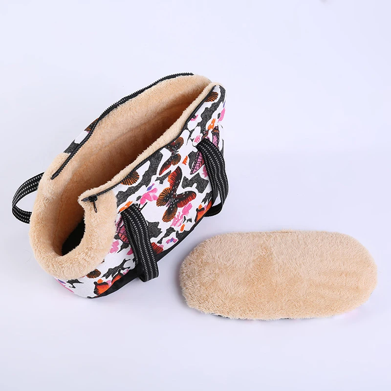 Сумка переноска для домашних животных теплый флисовый рюкзак собак и кошек сумка