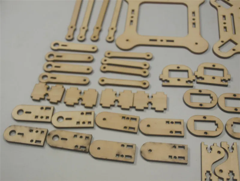DIY mePed четвероногий робот деревянный набор 3 мм лист лазерная резка пластина