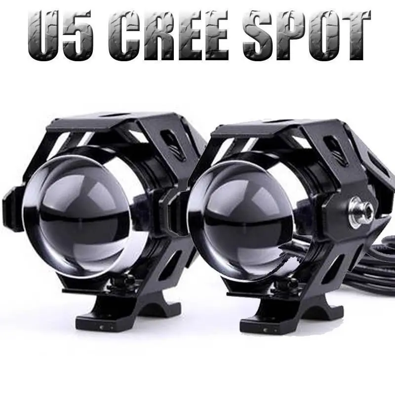 

2pcs LED Work Light Offroad Car Auto Truck ATV Motorcycle Trailer Bicycle U5 Fog Lamp Spot Flood Beam Driving Headlight