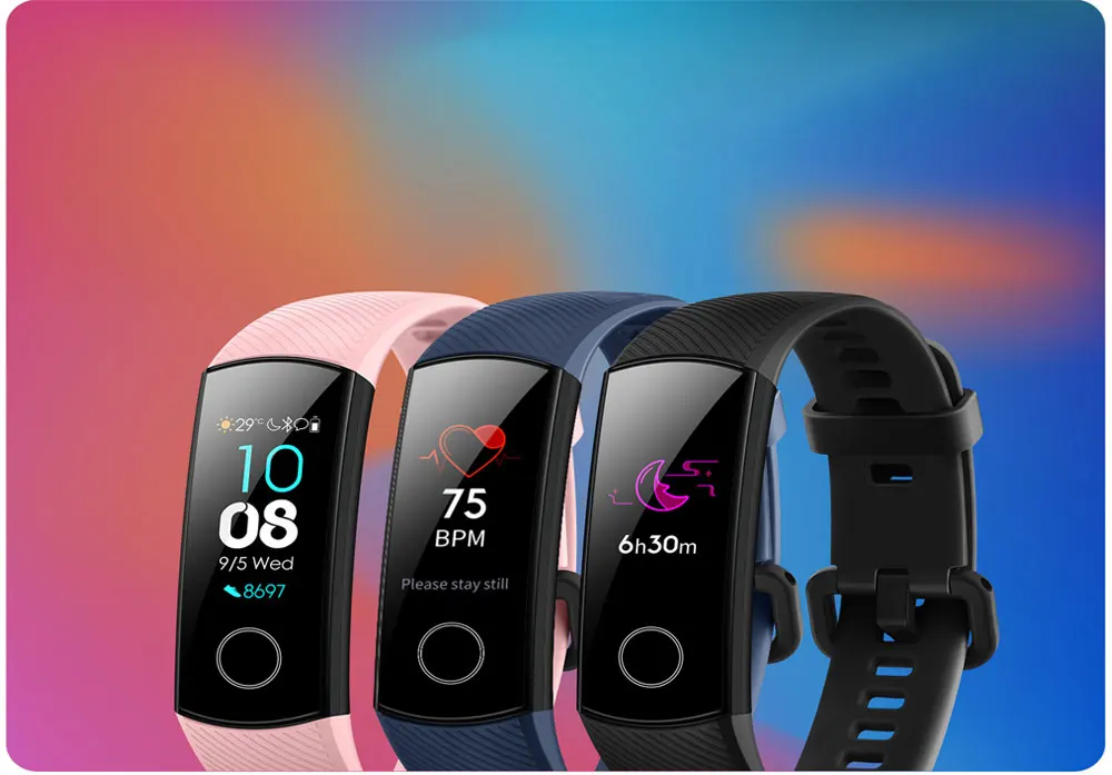 Браслет HONOR Band 4, умный фитнес-браслет, трекер, спортивный браслет, трекер активности в реальном времени, смарт-носимые устройства