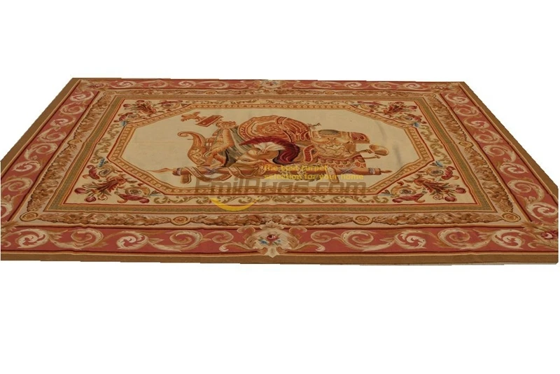 

French Hand Made Antique pillow Reversible Floor Carpet For Bedroom Rectangle Carpet Classic Knitting