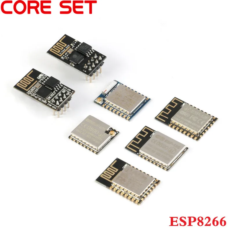 ESP 01 01S ESP8266 Серийный порт WIFI беспроводной модуль 07 07S 12S 12E 12F чип трансивер|Детали и
