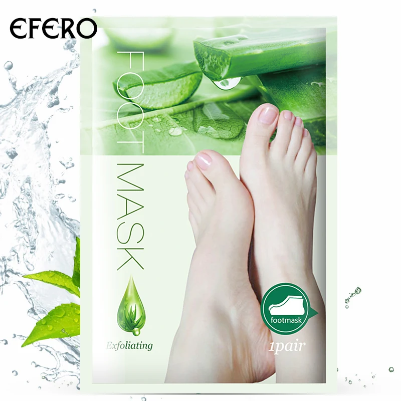 Efero 4 пары носков для педикюр пилинг маска ног Pedicure носки пилинга ухаживает за