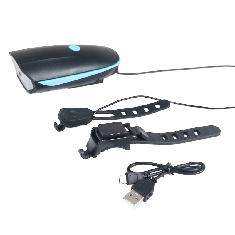 Велосипедная фара + рупор USB зарядка для велосипеда передний руль светодиодный