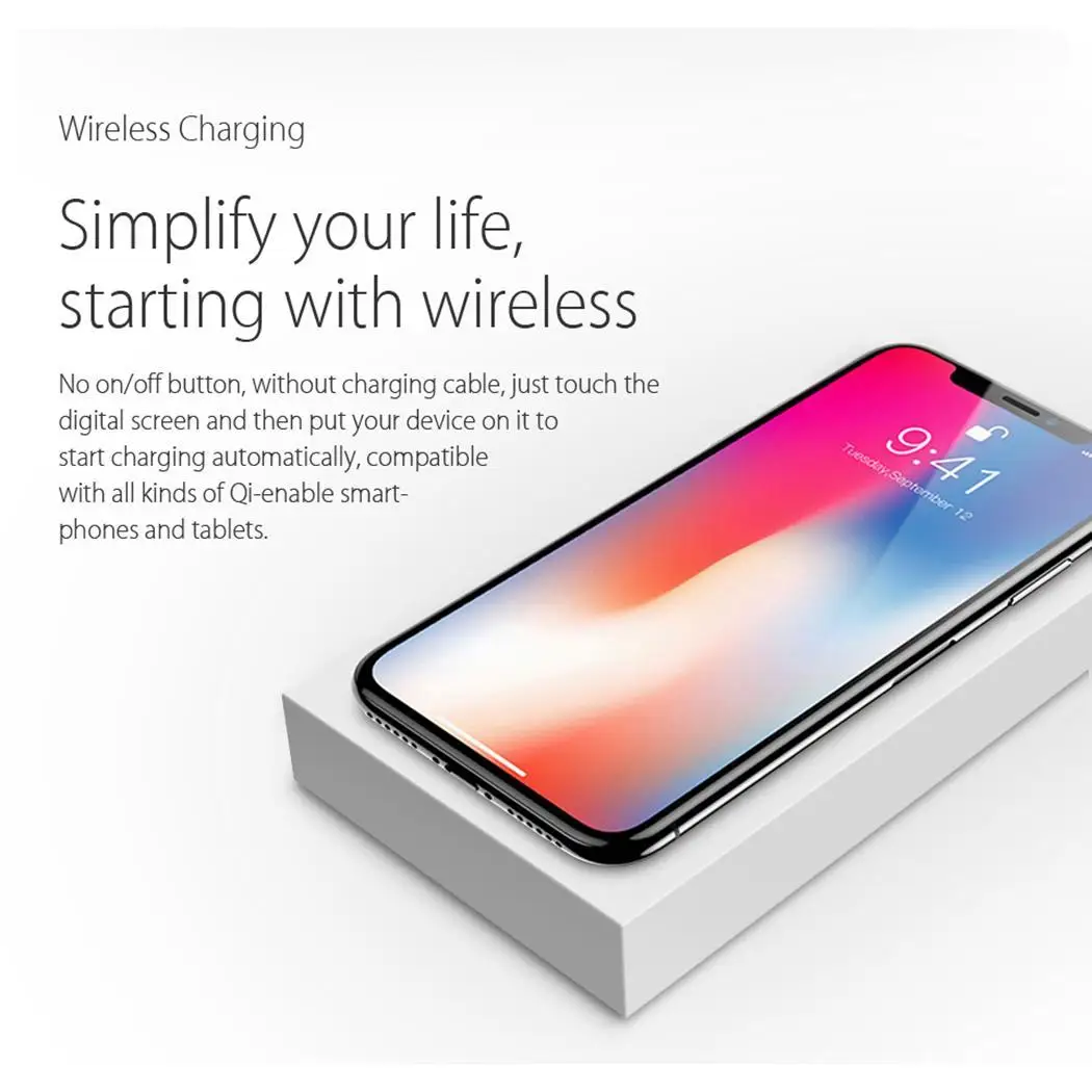 20000mAh Portable Wireless Power Bank Dual USB Mobile Charger Digital Display For iPhone Xiaomi Qi White | Мобильные телефоны и