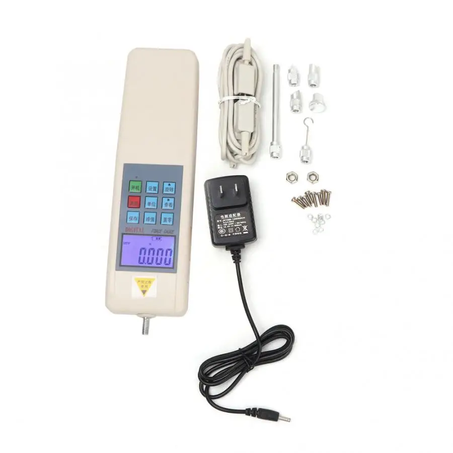 

SH-10 Portable Push and Pull Tester Meter Digital Force Gauge 10N 100-240V Tool