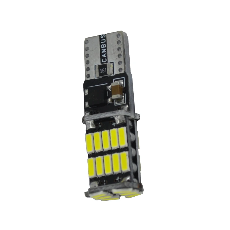 100 шт. автомобильные Неполярные светодиодные лампы T10 Canbus 26 SMD 4014 2 5 Вт 194 а 168 Вт|lamp