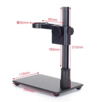 hayear portable aluminum alloy arm usb microscope stand holder bracket mini foothold table frame for microscope repair soldering