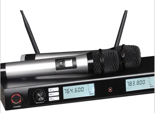 Bolymic 200 CH Двойной УВЧ микрофон ручной беспроводной для караоке Система microfoon|wireless