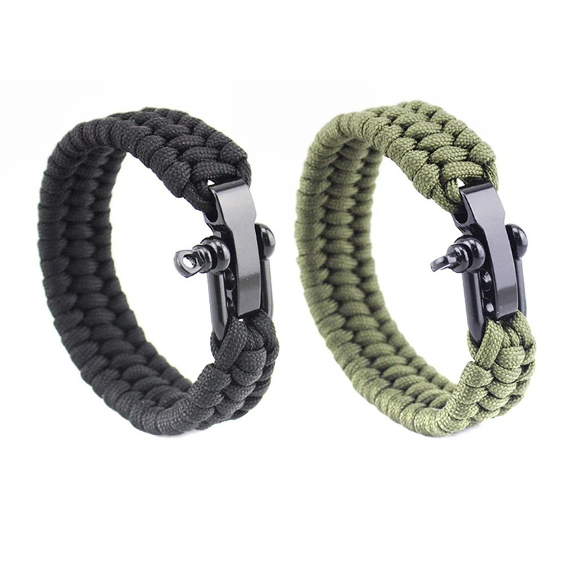 Наружный походный экстренный плетеный трос Pulseras для выживания спасательный Зонт