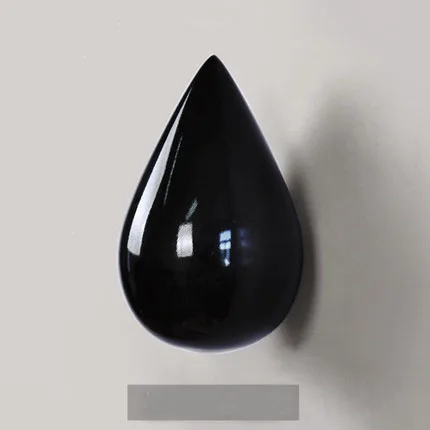 black 1 шт. капли воды Вешалка напольная сумка настенная вешалка деревянная стойка в горошек крючок в горошек крючки для одежды вешалка для одежды спальня прихожая - Цвет: black