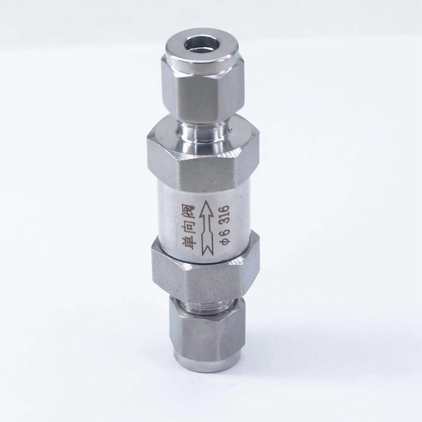Fit 6mm OD Tube SS316 One Way Non-return Valve Check Water Gas Oil Обустройство дома