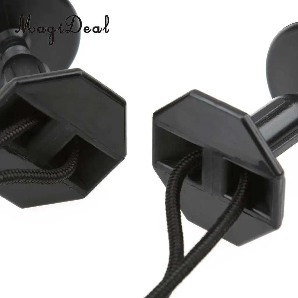 Горячая Распродажа 2 шт. черный поводок для серфинга и Каяка 12 см | Спорт