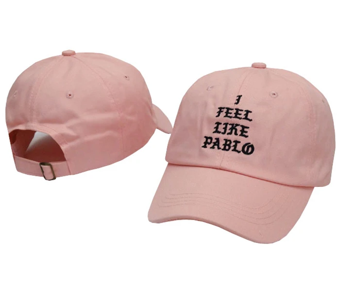 Розовый Kanye West, бренд I feel like pablo, модная кепка для гольфа, шапка для папы, шляпа от солнца, хлопковая бейсболка для женщин и мужчин, бейсболка - Цвет: Розовый